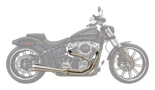 Bassani Road Rage III Megaphone Stainless 2-into-1 Exhaust System (1S81SS)