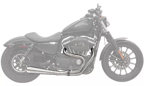 Bassani Road Rage III Megaphone Stainless 2-into-1 Exhaust System (1X42SS)