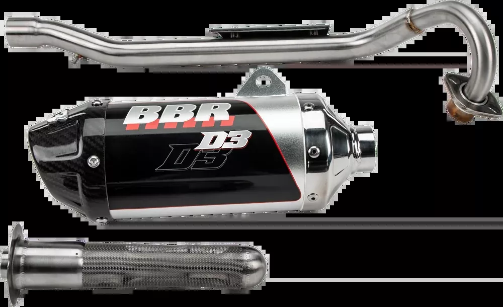 Bbr Motorsports D3 Exhaust System – 240-HXR-5031 Honda XR50R / CRF50F 2011-2022