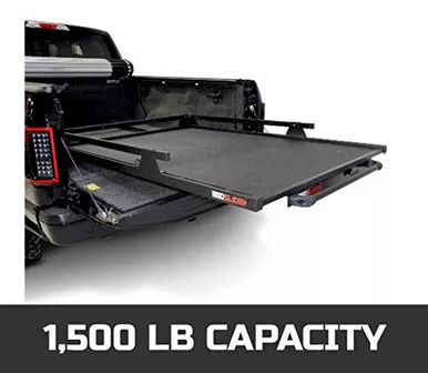 BedSlide 15-9548-CGB Contractor 95" x 48" Sliding Cargo Organizer Black