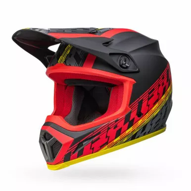 Bell MX-9 MIPS Offset Matte Black Red Helmet