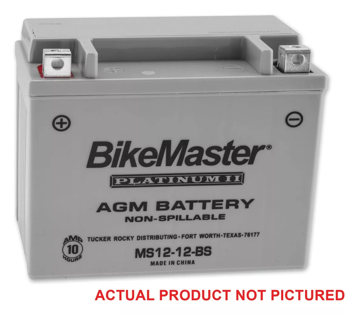 BikeMaster AGM Platinum II Battery MS12-7B-BS