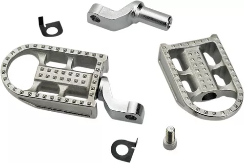 Biltwell Mushman Stepped Polished Stainless Footpegs (7002-302-02)