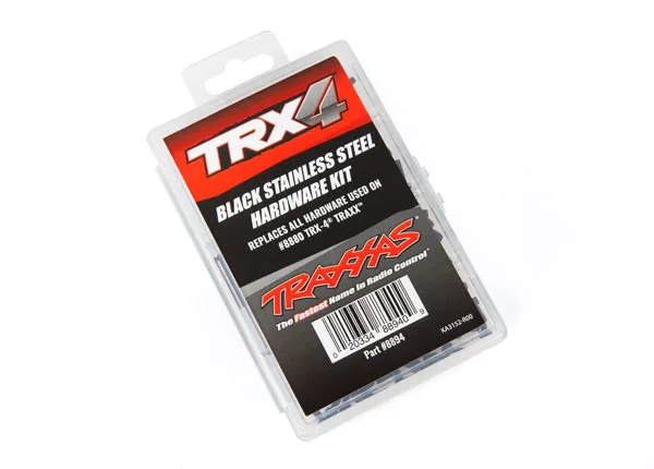 Black Stainless Steel Hardware Kit, TRX-4 Traxx