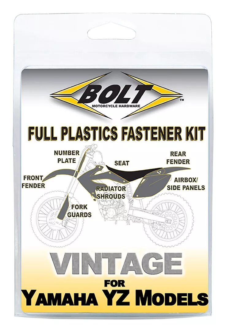 Bolt Hardware Full Plastics Fastener Kit Yamaha 250cc-426cc 1998-2002
