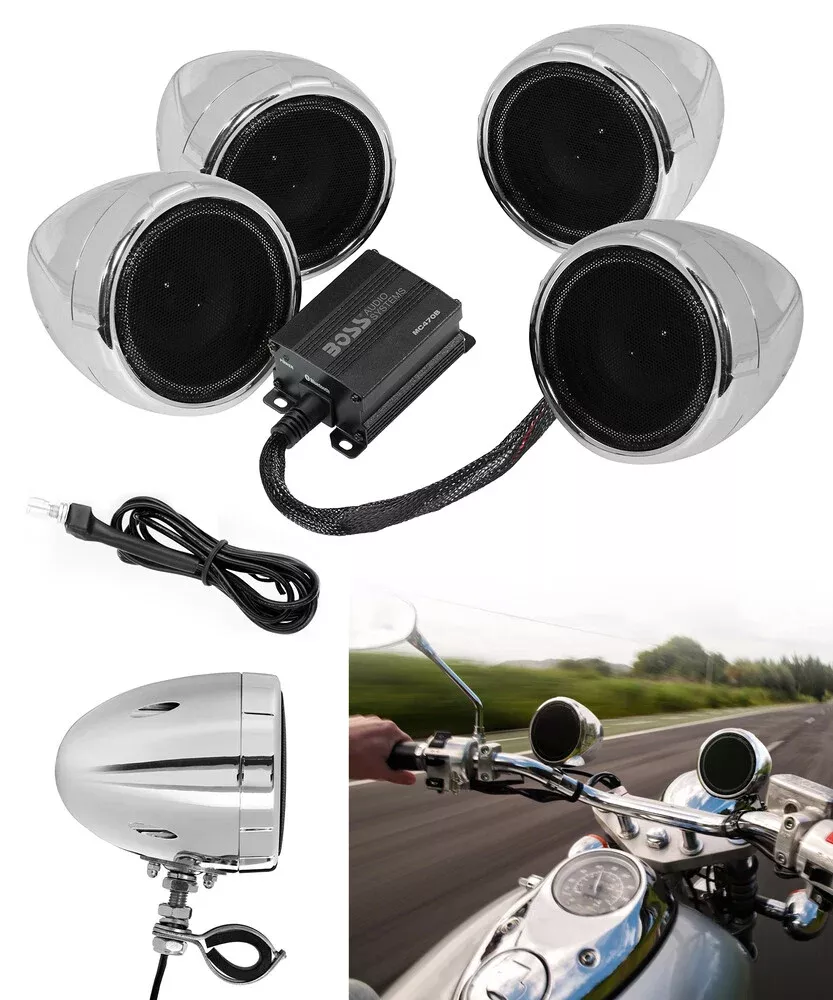 Boss Audio MC470 Speaker System 1000W Chrome 4-Spkr BT – MC470B