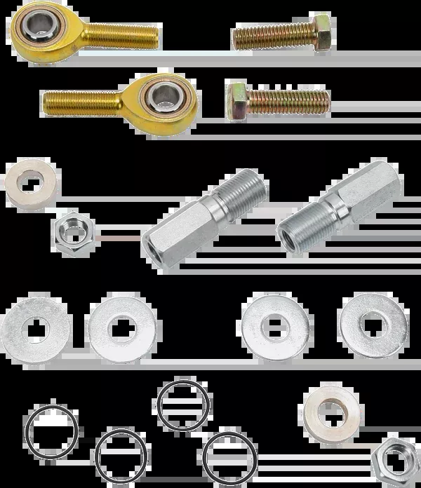 Burly Brand Adjustable Shock Lowering Kit – Rear – Lowers 0″-2″ – Standard Finish