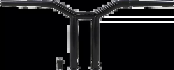 Burly Brand Dominator Handlebar – Raked – 10″ – Black