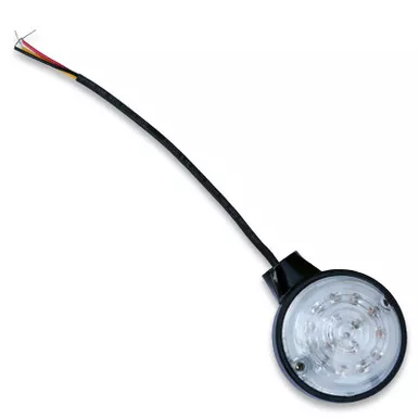 Burly Led Turn Signal Clear /Amber Front Black Pr - B13-2502B