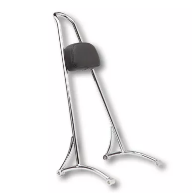 Burly Tall Sissy Bar W/ Pad Chrome Xl 94-03 - B13-1503C