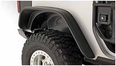 Bushwacker 10052-07 Black Flat Style Textured Finish Rear Fender Flares