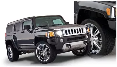 Bushwacker 150900-02 Black OE-Style Smooth Finish 4-Piece Fender Flare Set