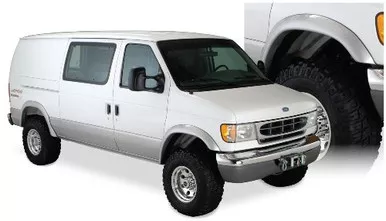 Bushwacker 22003-11 Extend A Fender Flares Front for 99-14 E150/E350 SuperDuty