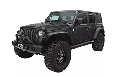 Bushwacker Flat Style Fender Flare Set for '18-'21 Jeep Wrangler JL JLU 10923-07