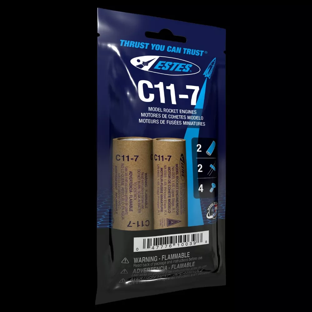C11-7 Model Rocket Engines - 24mm (2-Pack Bag)