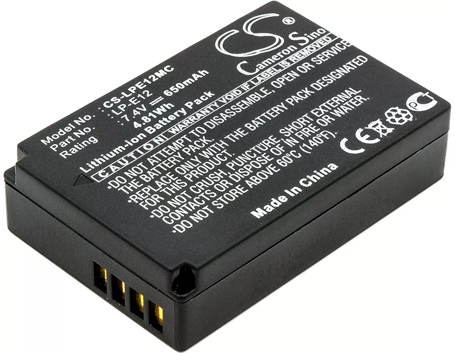 Canon EOS 100D EOS Kiss X7 EOS M EOS M2 EOS SL1 EOS-M EOS-M10 EOS-M100 EOS-M2 EOS-M50 OS-M PowerShot SX70 HS Rebel SL1 Digi Camera Replacement Battery