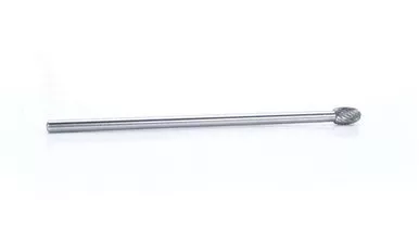 Carbide Burr - Dbl Cut Solid 3/8 Oval w/6in Shk POW353606