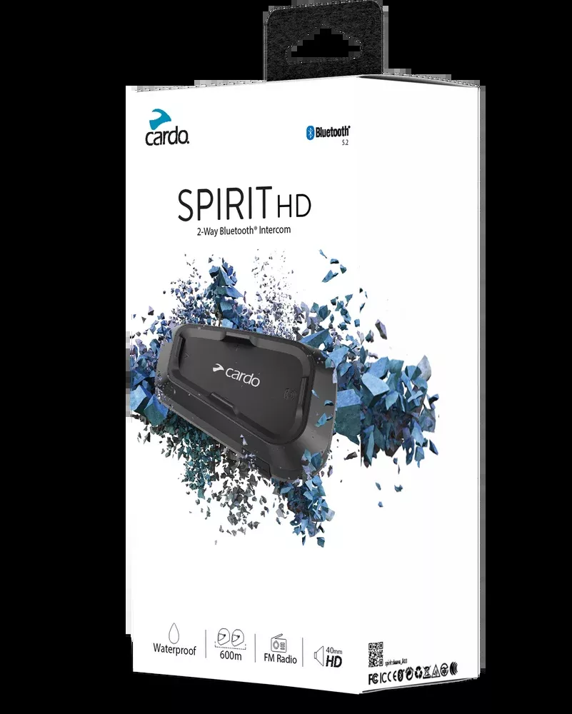 Cardo Spirit HD Bluetooth Headset Single - SPRT0002
