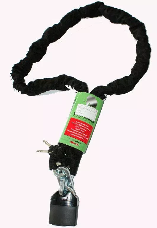 CHAIN+PADLOCK 1MTx8mm SS