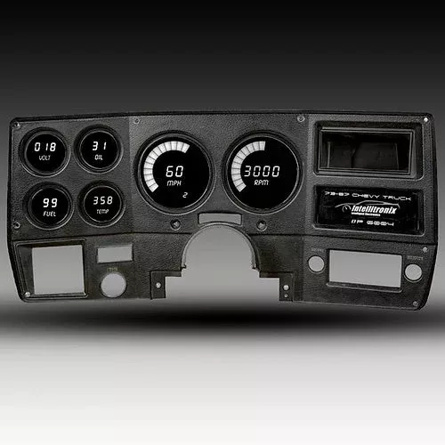Chevy Truck DIGITAL DASH PANEL FOR 1973-1987 Gauges GMC Intellitronix WHITE LEDs