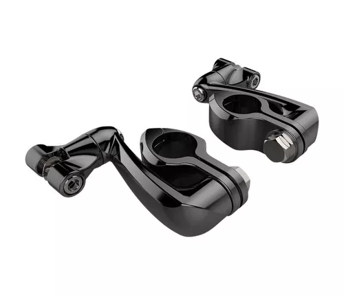 Ciro Hingeless Extended Length Black Highway Peg Mounting Kit (60024)