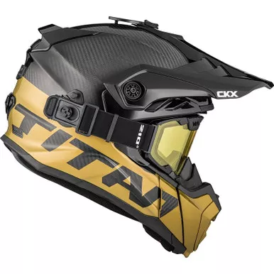 CKX Titan Air Flow Stalwart Carbon Camel Glossy Helmet
