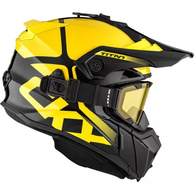 CKX Titan Polar Yellow Dual Lens Helmet