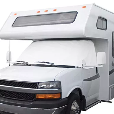 Classic Accessories 78634 OverDrive RV Windshield Cover for Ford 04-15, White