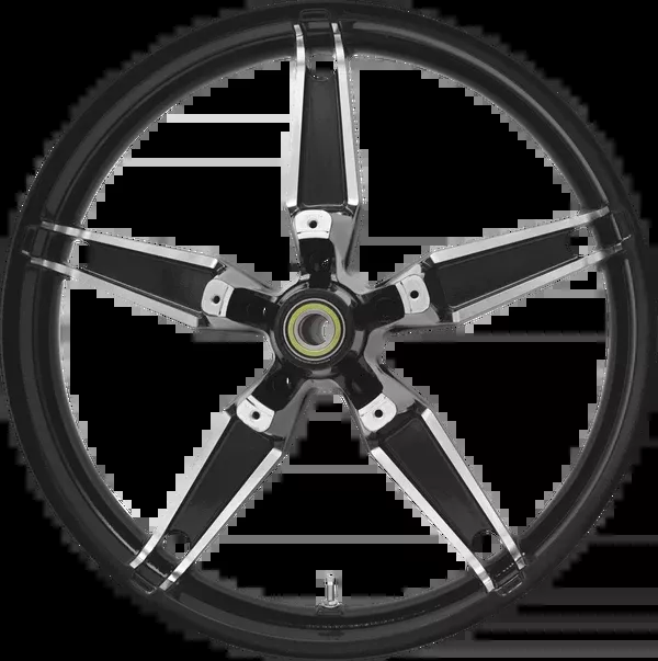 Coastal Moto Wheel – Daytona – Front – Dual Disc/Without ABS – Black Cut – 21×3.5