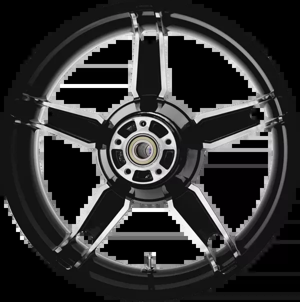 Coastal Moto Wheel – Daytona – Rear – Single Disc/With ABS – Black Cut – 18×5.5