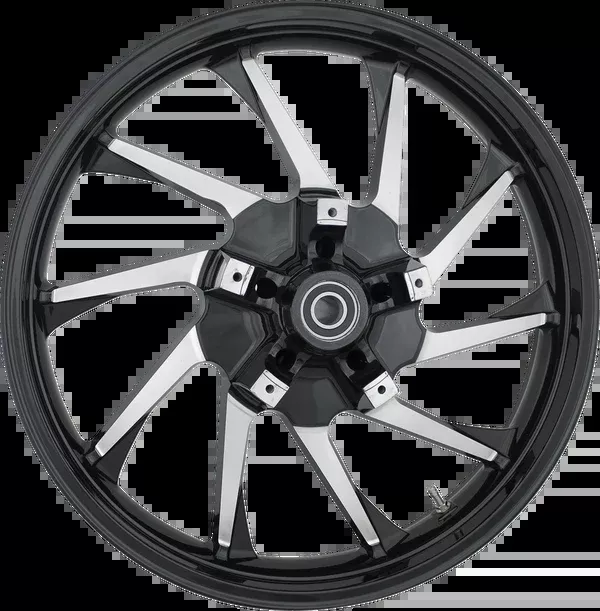 Coastal Moto Wheel – Hurricane 3D – Front – Dual Disc/With ABS – Black Cut – 21×3.5