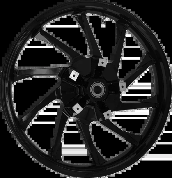 Coastal Moto Wheel - Hurricane 3D - Front - Dual Disc/Without ABS - Black - 21x3.5