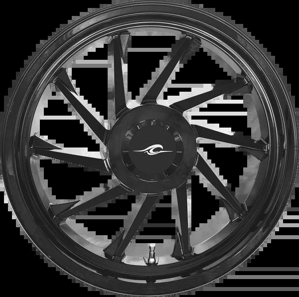 Coastal Moto Wheel - Hurricane 3D - Rear Left - Black - 18" - Trike
