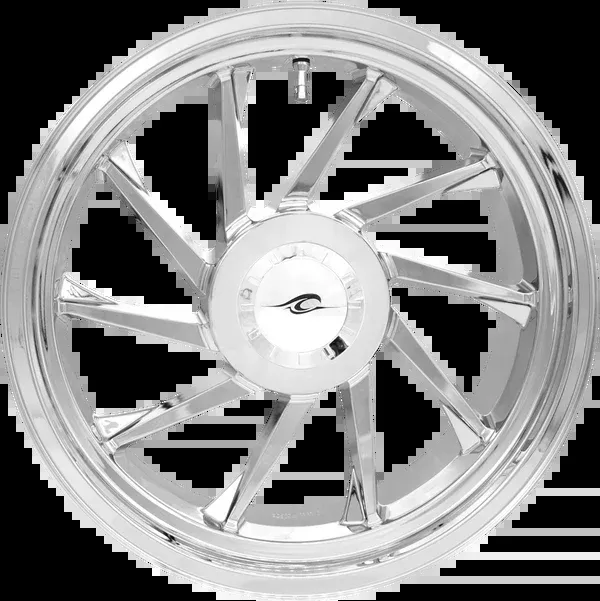 Coastal Moto Wheel – Hurricane 3D – Rear Left – Chrome – 18″ – Trike