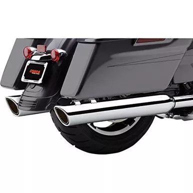 Cobra 4" 909 Twins Slip On Mufflers Black 6106RB