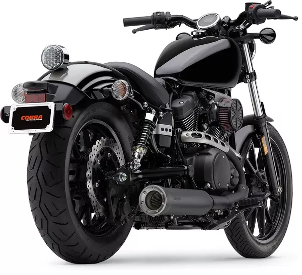Cobra 4" Slip-On Muffler - Black - XV950 Bolt