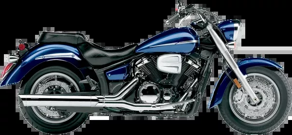 Cobra 4″ Slip-On Muffler – Scalloped Tip – Chrome – XVS1300 V-Star