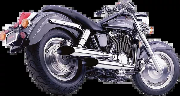 Cobra Classic Deluxe Exhaust - Chrome - VT1100
