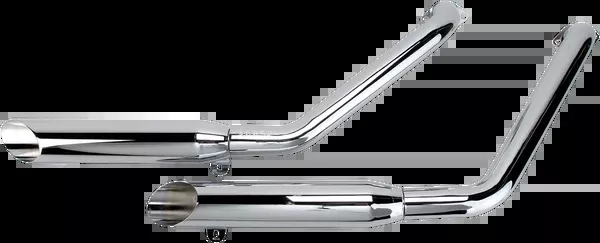 Cobra Classic Slashcut Exhaust - Chrome - VT1100