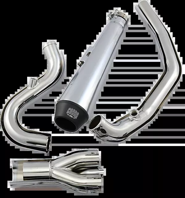 Cobra El Diablo Exhaust - Chrome - '07-'11 Softail