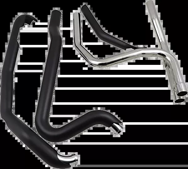 Cobra Powerport Dual Headpipes – Black