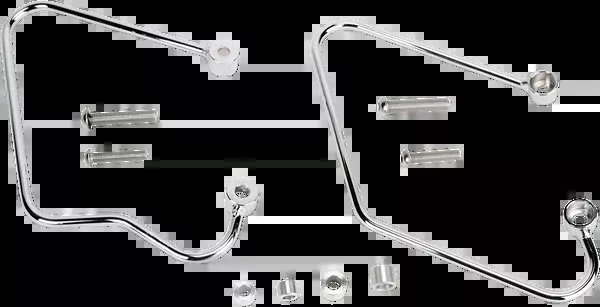 Cobra Saddlebag Supports - Chrome - Honda VTX '02-'08