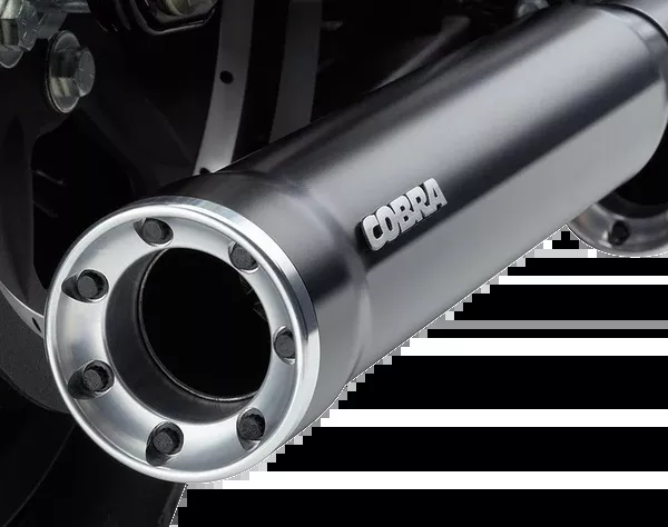 Cobra Slip-On Mufflers With Race-Pro Tips – 3″ – Black – ’04-’13 XL