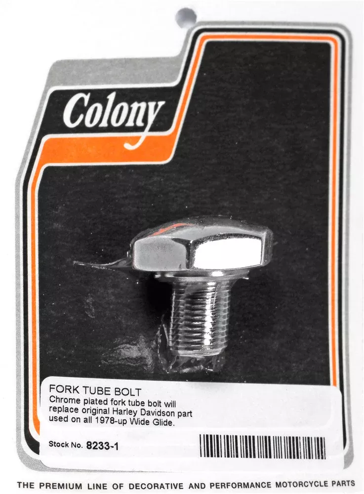 Colony Machine Fork Tube Bolt Wide Glide 78-17 - 8233-1