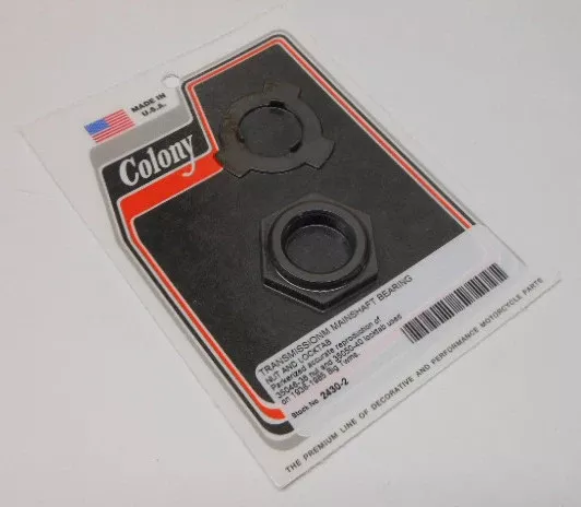 Colony Machine Transmission Main Shaft NUT BIG Twin - 2430-2 For Harley Motorcycles 1970-1985