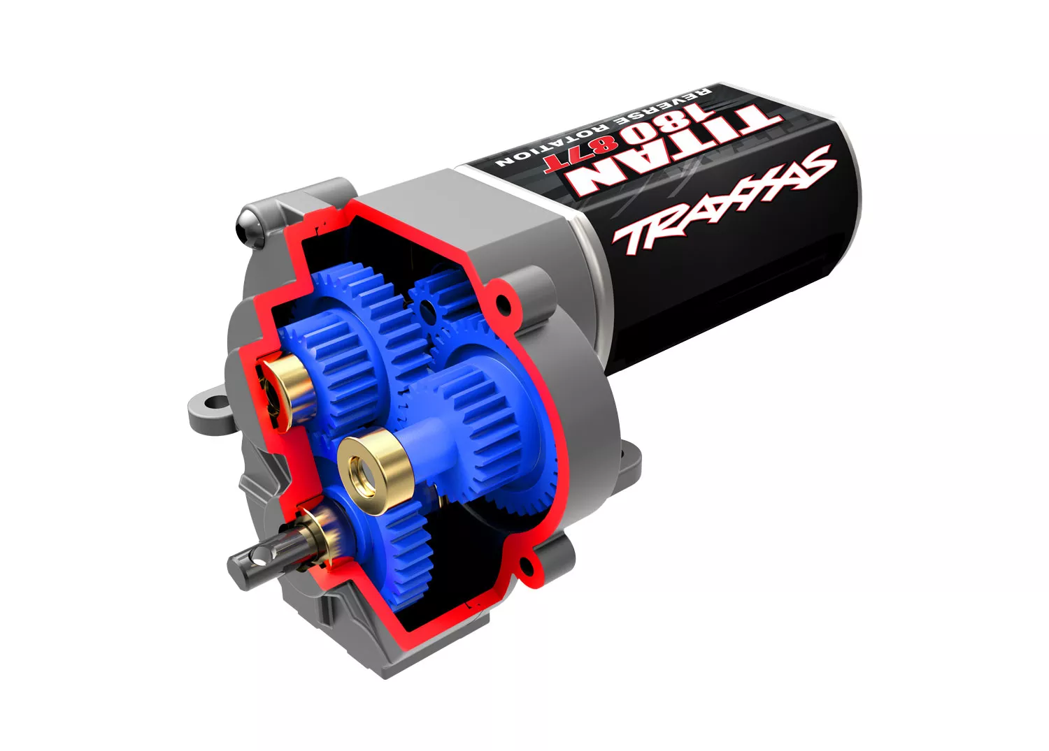 Complete Transmission (Speed Gearing) (9.7:1 Reduction Ratio) (Includes Titan 87T Motor)