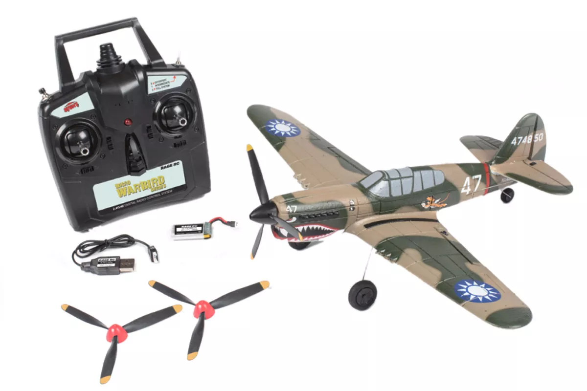 Curtiss P-40 Warhawk Micro RTF Airplane with PASS System