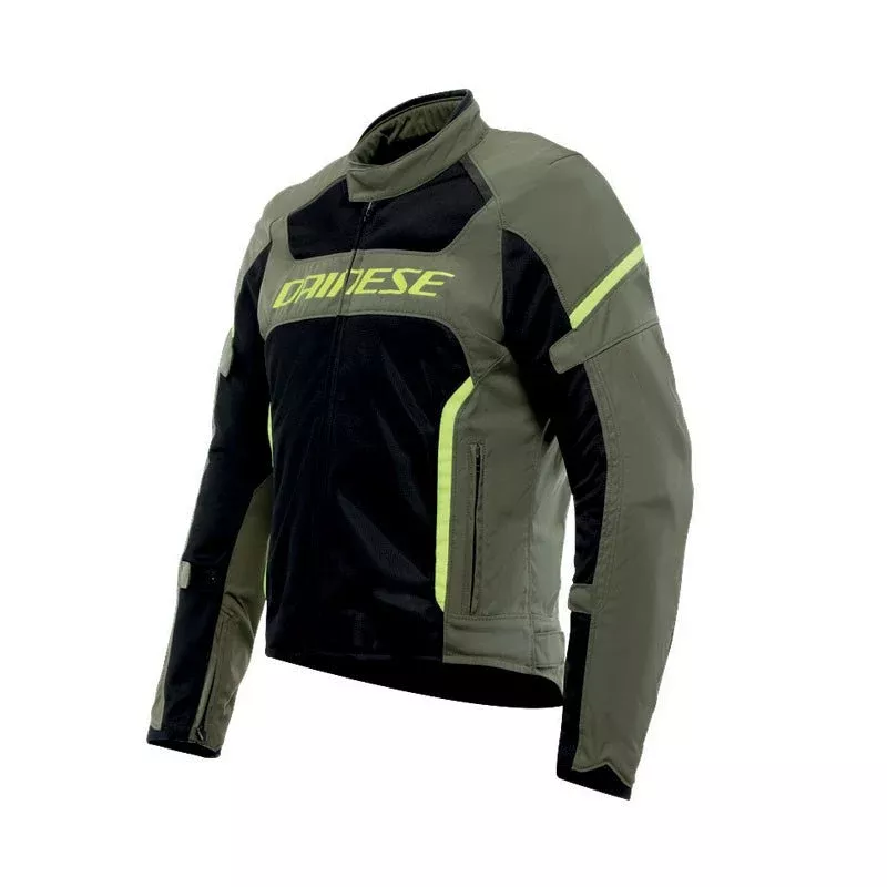 Dainese Air Frame 3 TEX Jacket Army Green/Black/Fluo 64