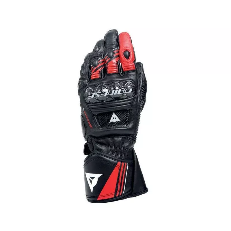 Dainese Druid 4 Leather Gloves Black/Red/White (2XL)