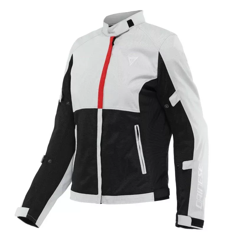 Dainese Risoluta Air TEX Lady Jacket Glacier-Gray/Lava-Red (54)
